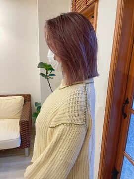 アルディ ユーカリが丘店(HARDI) 【星野】ピンクベージュ×切りっぱなしボブ☆