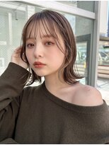ミンクス 青山店(MINX) 【MINX松下】韓国風外ハネボブ　くびれボブ　インナーカラー