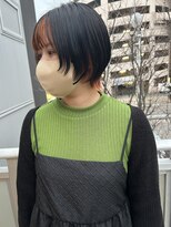 ツイギー 宮西店(TWiGGY)&nbsp;ショートウルフにインナーオレンジ