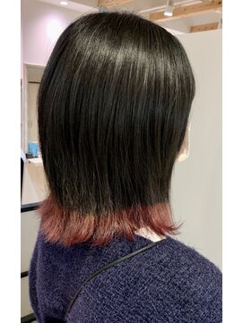 アズールサン 草加西口店(azule-sun) 裾カラー,チェリーブラウン,ピンクカラー【草加】