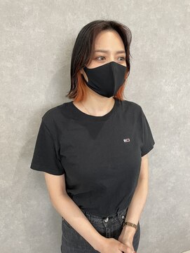 ムード タテマチ(mood tatemachi) インナーカラー☆オレンジ