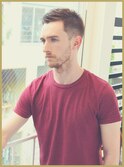 ハイライト波巻きアップバングツーブロックマッシュ束感ショート