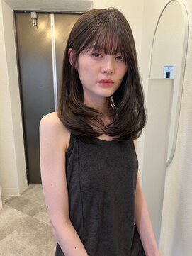 ボタン ハカタ(VOTAN hakata) 【YU_KA】オリーブベージュ/レイヤーカット/韓国ヘア