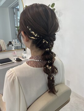 レミエ ダイカンヤマ(lemiie) 編み下ろし★ヘアセット★金箔★アレンジ