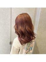 ジールサロン つくば本店&nbsp;ミディアムボブ×ピンクベージュ