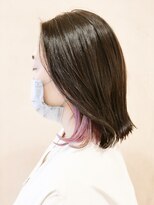 モリオ フロム ロンドン 成増店 【morio成増/一戸】外ハネボブインナーカラーピンク