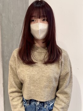 ヨーク(YOKE) 【YOKE】ピンクベージュカシスブラウンフェイスレイヤー暖色系