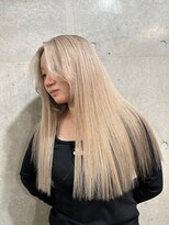 ヘアーデザイン アルエ(HAIR×design ARUE) 【RIKI】White blond×UNCAT