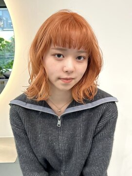 ソル ジングウマエ(SOL JINGUMAE) ミルクティーベージュダブルカラーインナーカラーショートボブ