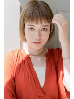 チャンドット(chan.)&nbsp;≪chan.≫くすみ透明オリーブカラーボブ