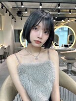 ロンドルピナス 小倉(Lond Lupinus) メチェン外ハネボブ美髪ワイドバング/ショートボブ髪質改善
