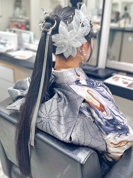 アパカバール 鳳店(Apa kabar) 成人式＊お洒落ハイポニースタイル