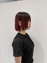 エアー 横浜(AIR)&nbsp;【湯田】ダークレッドレイヤーボブ