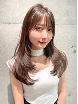 アスター 天神大名店(Aster) ミディアムレイヤーカット/チャコールグレー/顔周り/前髪/天神