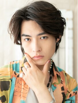 モッズヘア メン 仙台愛子駅前店(mod's hair men) 大人黒髪アッシュブラック社会人アイロンパーマa仙台愛子