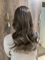 アジールヘア 池袋東口店(agir hair)&nbsp;オリーブブラウン/ブリーチなしダブルカラー/透明感カラー/池袋