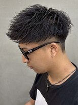 ダズルヘアラッシュ(DAZZLE hair RUSH)&nbsp;名古屋スパイキーショートアップバング刈り上げスキンフェード◆