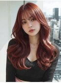 秋冬大人艶髪レッドブラウン韓国風レイヤー【上野】