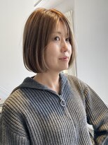 ヘアーアイストゥーレ(HAIR ICI TRE)&nbsp;小顔効果◎ハッシュボブ×モーヴピンク×内巻き