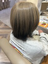 ウィル 野田阪神店(WiLL)&nbsp;外ハネレイヤーボブ×デザインカラー