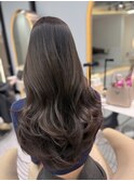 イメチェンヘアスタイル小顔に見せるヘアココアベージュ