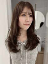 マッシュ 天王寺あべの(MASHU)&nbsp;小顔見せミディアムレイヤー×艶カラー【天王寺/あべの】