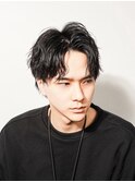 フェザーパーマ/刈り上げセンターパート/サーフカール[新宿]
