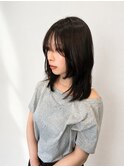 《佐藤遥》韓国風ミディアムレイヤー×アッシュグレージュ
