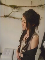 超ロングさんの結婚式お呼ばれハーフアップスタイル