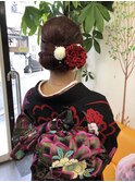 振袖の着付けとヘアーセット