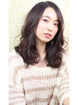 ヘアーガーデン ハニワ(Hair Garden 葉庭) 大人っぽいAラインセミロング