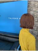 ▼切りっぱなしボブ×波ウェーブ