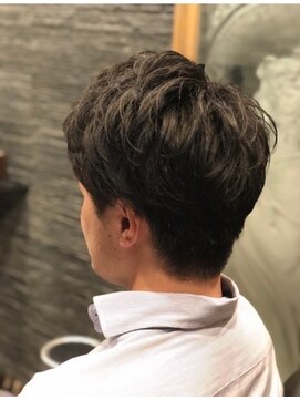プレミアムバーバー 目黒店(PREMIUM BARBER produce by HIRO GINZA) ナチュラルビジネスパーマスタイル