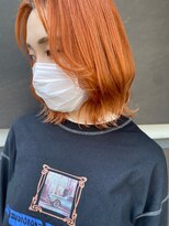 トゥルー 渋谷(TRUE)&nbsp;くびれミディ/韓国風/オレンジカラー/渋谷