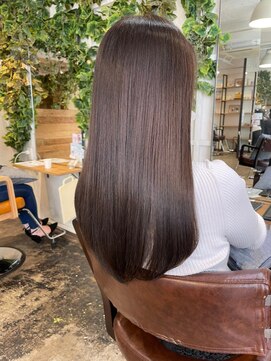 ナンバー ユアイロ 川崎(N° uairo) 大人かわいいくびれミディーラベンダーインナーカラー