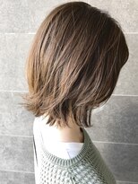 アルモ ヘア フア 東静岡(ALMO hair HUA)&nbsp;大人可愛い外ハネ#ベージュ