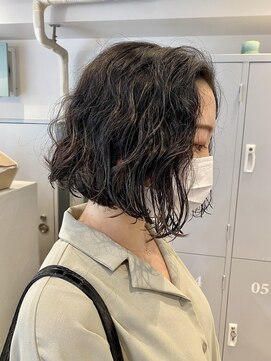 ベンジー 蔵前ii店(benji) 【benji 蔵前】ボブパーマ×ハイライト◎蔵前/ボブ