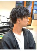 波巻きツイストスパイラルパーマ