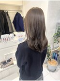 髪質改善カラー×ミルクティーベージュ