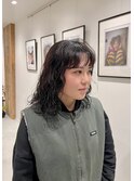 なみなみミディアムパーマ