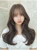 韓国　レイヤーカット　くびれヘア　夏のヘアアレンジ