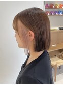 黒髪/ボブルフ/ネビージュ/小顔/ワンレン/茅ヶ崎/髪質改善/前髪
