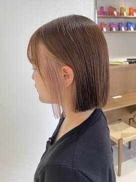 リル 茅ヶ崎(Liru:) 黒髪/ボブルフ/ネビージュ/小顔/ワンレン/茅ヶ崎/髪質改善/前髪