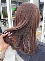 ビューブルー 亀戸錦糸町(VIEW BLUE)&nbsp;◎美髪カールシアーカラーピンクブラウンロングセミディ