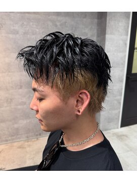 ルイス(L'wis) メンズスパイキーショート/インナーカラー/束感/20代/30代