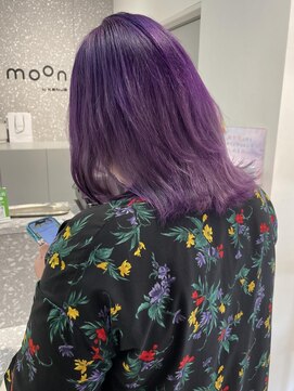 ムーン バイ ケンジ(moon by KENJE) 【hinari】ハイトーンウルフ/推しカラー/パープルカラー