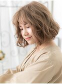 浦和/髪質改善/外国人風グラデーション♪波巻きボブパーマf