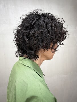 トオ(TOH) メンズマッシュパーマくるくるパーマハードパーマサーフカール