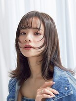 オーバーヘアー 南草津店(over hair)&nbsp;【over hair】暗髪カラー×外ハネボブ×シースルーバング