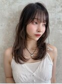 大人可愛い20代30代40代50代小顔レイヤーセミロング